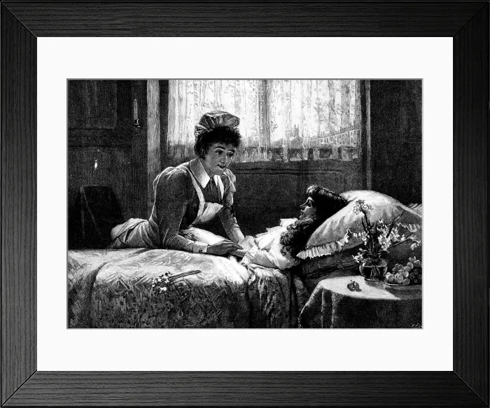 Framed Print : The Nurse - Miss B. A. Pughe, 1895. Creator: P Naumann Framed Print : The Nurse - Miss B. A. Pughe, 1895. Creator: P Naumann
