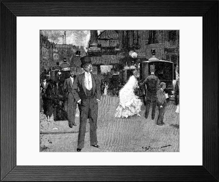 Framed Print : The London Season: the Opera, 1895. Creator: P Naumann Framed Print : The London Season: the Opera, 1895. Creator: P Naumann