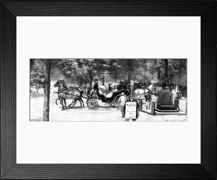 Framed Print : The London Season: Kensington Gardens, 1895. Creator: P Naumann Framed Print : The London Season: Kensington Gardens, 1895. Creator: P Naumann