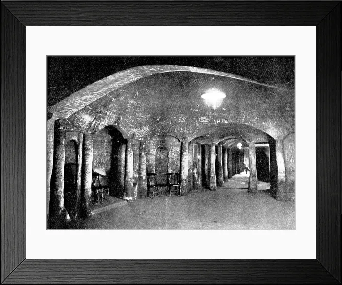 Framed Print : Caves at Hastings: the Saloon, 1895. Creator: Unknown Framed Print : Caves at Hastings: the Saloon, 1895. Creator: Unknown
