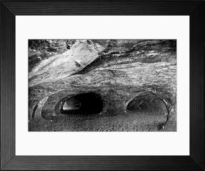 Framed Print : Caves at Hastings, 1895. Creator: Unknown Framed Print : Caves at Hastings, 1895. Creator: Unknown
