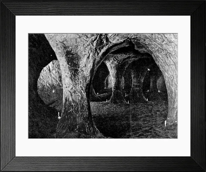 Framed Print : Caves at Hastings: the Crypt, 1895. Creator: Unknown Framed Print : Caves at Hastings: the Crypt, 1895. Creator: Unknown
