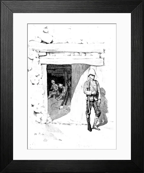 Framed Print : Sketches in Chitral: Gateway of Mundia Khan, 1895. Creator: George Meisenbach Framed Print : Sketches in Chitral: Gateway of Mundia Khan, 1895. Creator: George Meisenbach