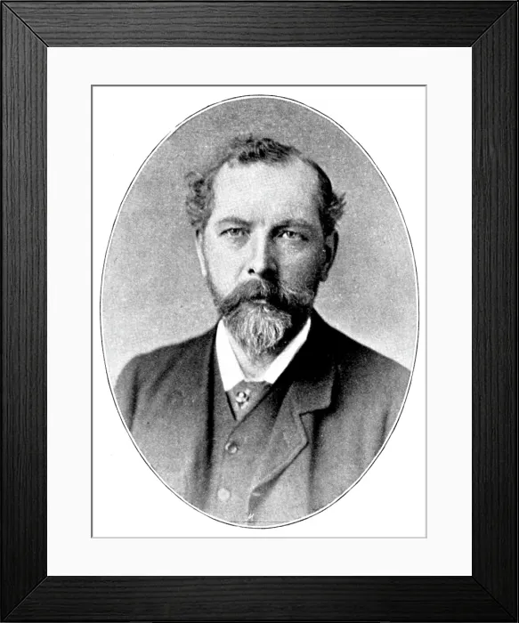 Framed Print : The Duke and Duchess of York at Sheffield: Mr. Charles Hadfield, Architect to the Hospital, 1895. Creator: George Meisenbach Framed Print : The Duke and Duchess of York at Sheffield: Mr. Charles Hadfield, Architect to the Hospital, 1895. Creator: George Meisenbach