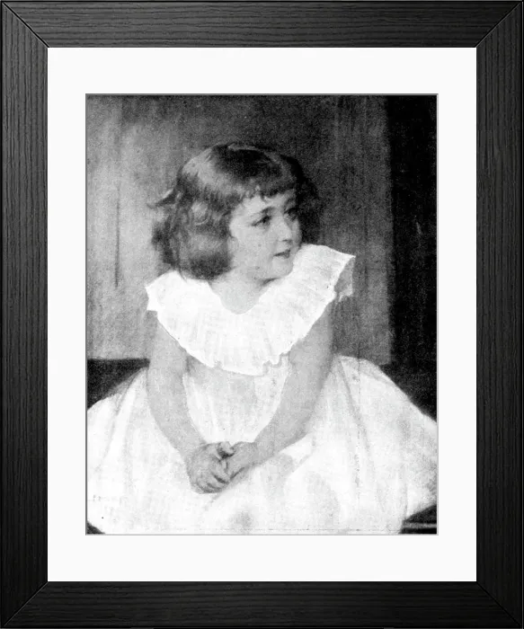 Framed Print : Beautiful Children at the Grafton Gallery: Lise - Albert Edelfeldt, 1895. Creator: Unknown Framed Print : Beautiful Children at the Grafton Gallery: Lise - Albert Edelfeldt, 1895. Creator: Unknown