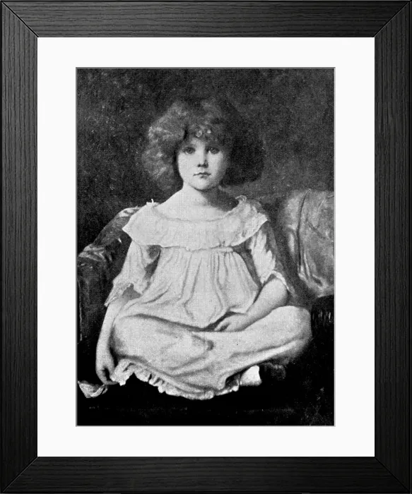 Framed Print : Beautiful Children at the Grafton Gallery: Cicely, Daughter of E. Wormald... - W. B. Richmond, 1895. Creator: Unknown Framed Print : Beautiful Children at the Grafton Gallery: Cicely, Daughter of E. Wormald... - W. B. Richmond, 1895. Creator: Unknown