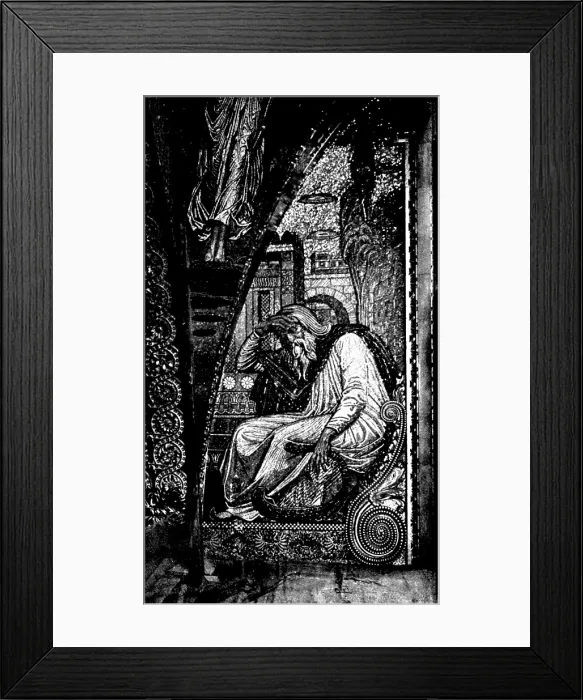 Framed Print : New Mosaics at St. Paul's Cathedral: mosaic of King David, on south side of the Choir, 1895. Creator: Frederick Hollyer. New Mosaics at St Framed Print : New Mosaics at St. Paul's Cathedral: mosaic of King David, on south side of the Choir, 1895. Creator: Frederick Hollyer. New Mosaics at St