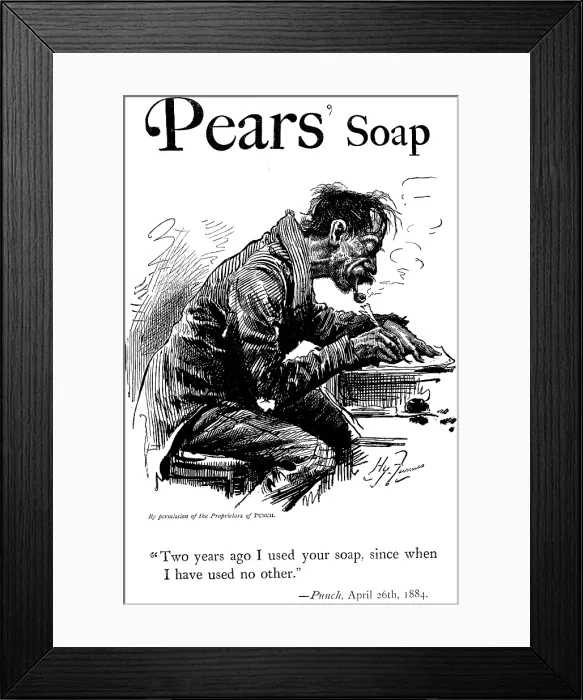 Framed Print : Advertisement for Pears Soap, 1895. Creator: Unknown. Advertisement for Pears Soap, 1895. Creator: Unknown Framed Print : Advertisement for Pears Soap, 1895. Creator: Unknown. Advertisement for Pears Soap, 1895. Creator: Unknown