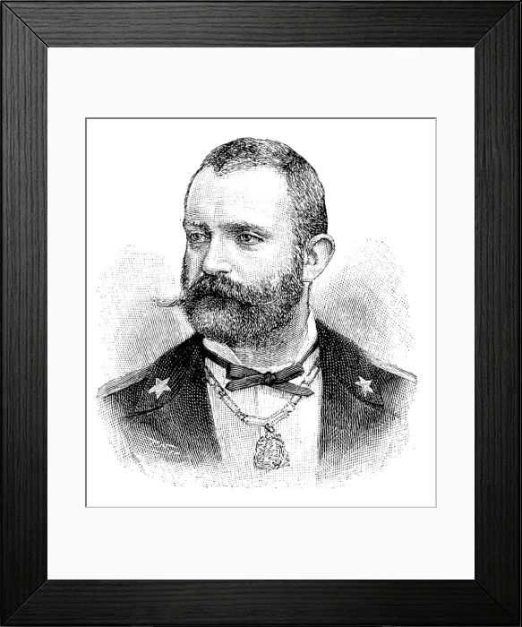 Framed Print : The Duke of Genoa, Commander of the Italian Fleet, 1895. Creator: P Naumann Framed Print : The Duke of Genoa, Commander of the Italian Fleet, 1895. Creator: P Naumann