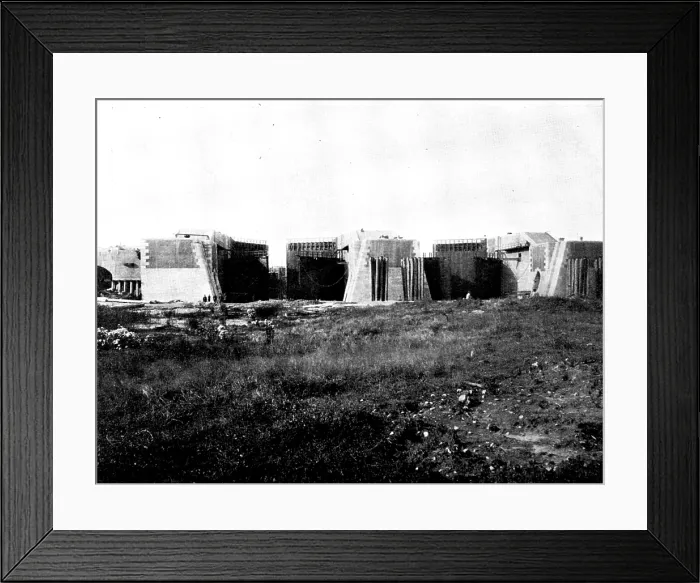 Framed Print : The Opening of the Baltic Canal: walls and gates of...Brunsbuttel Entrance under construction, 1895. Creator: Unknown Framed Print : The Opening of the Baltic Canal: walls and gates of...Brunsbuttel Entrance under construction, 1895. Creator: Unknown