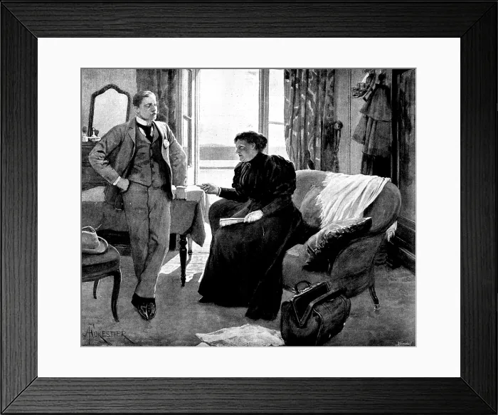 Framed Print : Adam Johnstone's Son: 'I'll tell the mother, too; I'll frighten them all...', 1895 Framed Print : Adam Johnstone's Son: 'I'll tell the mother, too; I'll frighten them all...', 1895