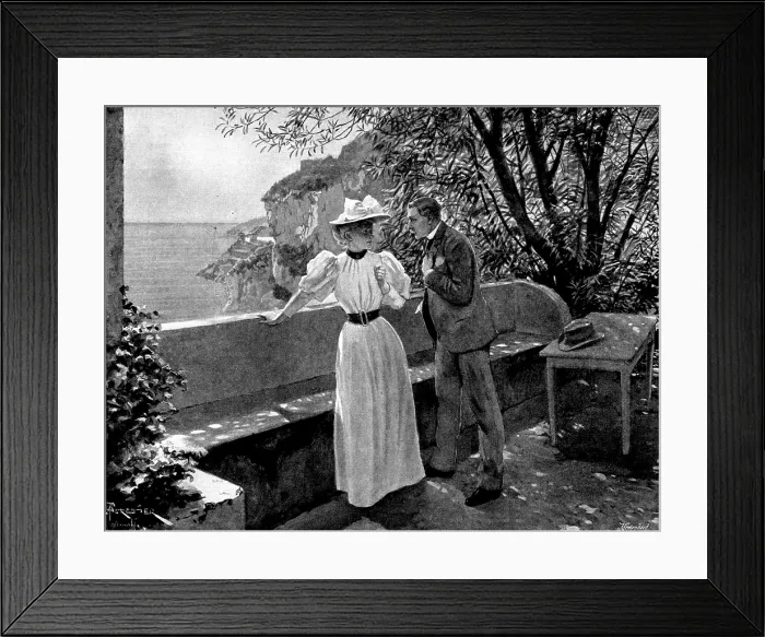 Framed Print : Adam Johnstone's Son: 'Don't - please don't!' she said, beginning to be frightened... 1895 Framed Print : Adam Johnstone's Son: 'Don't - please don't!' she said, beginning to be frightened... 1895
