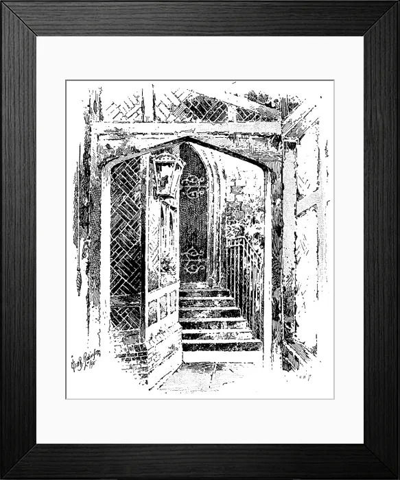 Framed Print : Entrance to the Curfew Tower, Windsor Castle, 1895. Creator: Carl Hentschel Framed Print : Entrance to the Curfew Tower, Windsor Castle, 1895. Creator: Carl Hentschel