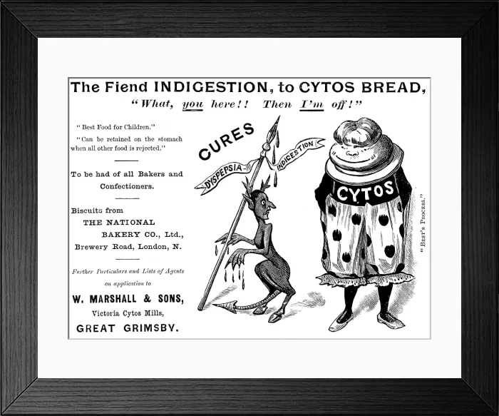 Framed Print : Advertisement for Cytos Bread, 1895. Creator: Unknown Framed Print : Advertisement for Cytos Bread, 1895. Creator: Unknown