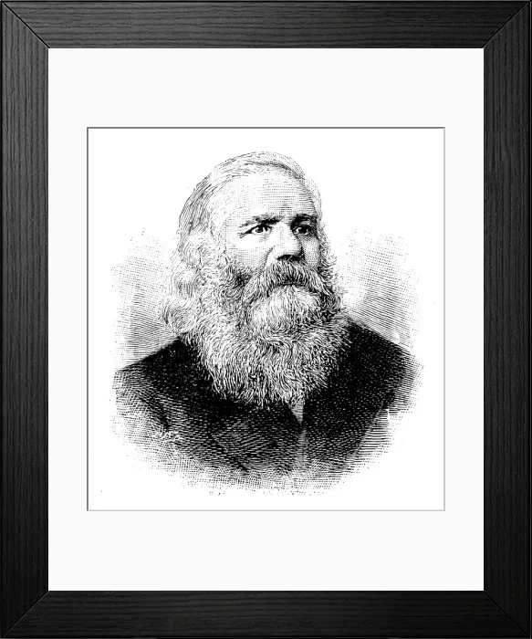 Framed Print : The late George Smith of Coalville, 1895. Creator: P Naumann Framed Print : The late George Smith of Coalville, 1895. Creator: P Naumann