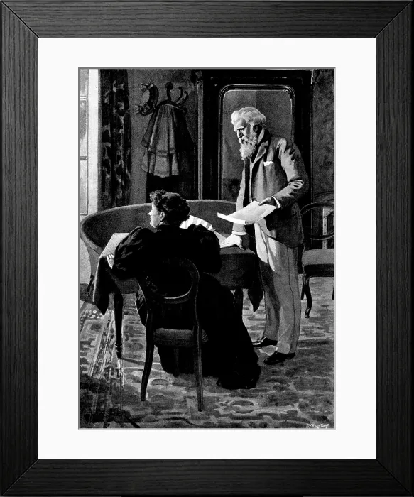 Framed Print : Adam Johnstone's Son: Lady Johnstone...turned her head till she could look out of the window, 1895 Framed Print : Adam Johnstone's Son: Lady Johnstone...turned her head till she could look out of the window, 1895