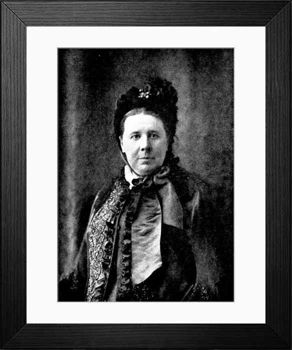 Framed Print : The late Miss Emily Faithfull, 1895. Creator: W&D Downey