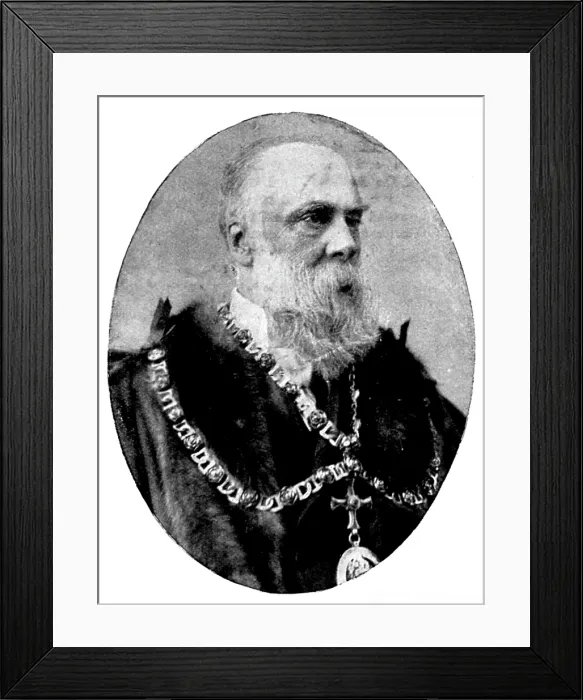 Framed Print : The Royal Agricultural Society at Darlington: Mr. Henry Fell Pease, M.P. Mayor of Darlington, 1895. Creator: W. M. Leish Framed Print : The Royal Agricultural Society at Darlington: Mr. Henry Fell Pease, M.P. Mayor of Darlington, 1895. Creator: W. M. Leish