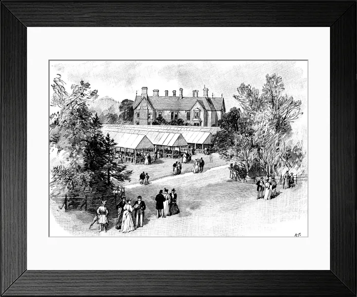 Framed Print : The Royal Agricultural Society at Darlington: Hummersknott, residence of Mr. Arthur Pease... 1895. Creator: R. Taylor Framed Print : The Royal Agricultural Society at Darlington: Hummersknott, residence of Mr. Arthur Pease... 1895. Creator: R. Taylor