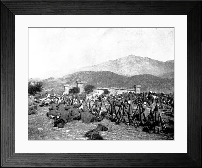 Framed Print : The Chitral Campaign: Fort Sadu, Third Brigade of 25th Punjab Infantry, under General Gatacre, 1895. Creator: Unknown Framed Print : The Chitral Campaign: Fort Sadu, Third Brigade of 25th Punjab Infantry, under General Gatacre, 1895. Creator: Unknown