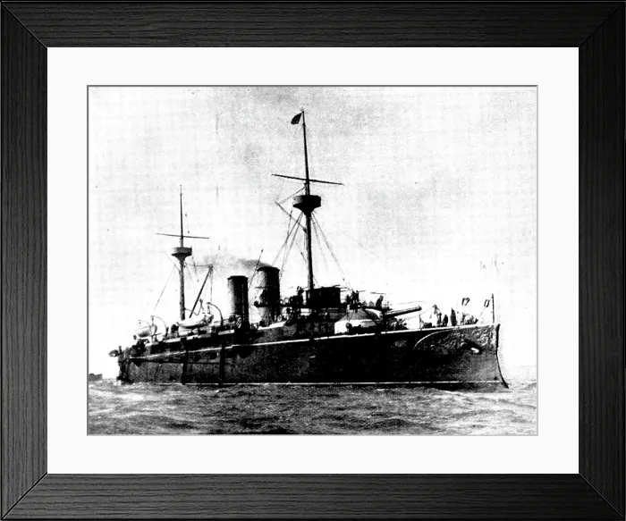 Framed Print : The Spanish-American War: Spanish war-ships - Vizcaya, first class belted cruiser, 1898. Creator: G. West and Son Framed Print : The Spanish-American War: Spanish war-ships - Vizcaya, first class belted cruiser, 1898. Creator: G. West and Son