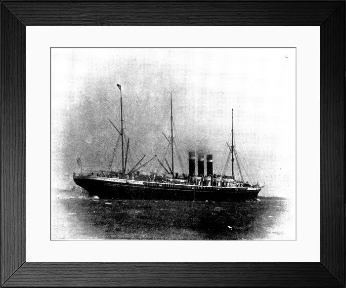 Framed Print : The Spanish-American War: US steam-ship Paris, 1898. Creator: G. West and Son Framed Print : The Spanish-American War: US steam-ship Paris, 1898. Creator: G. West and Son