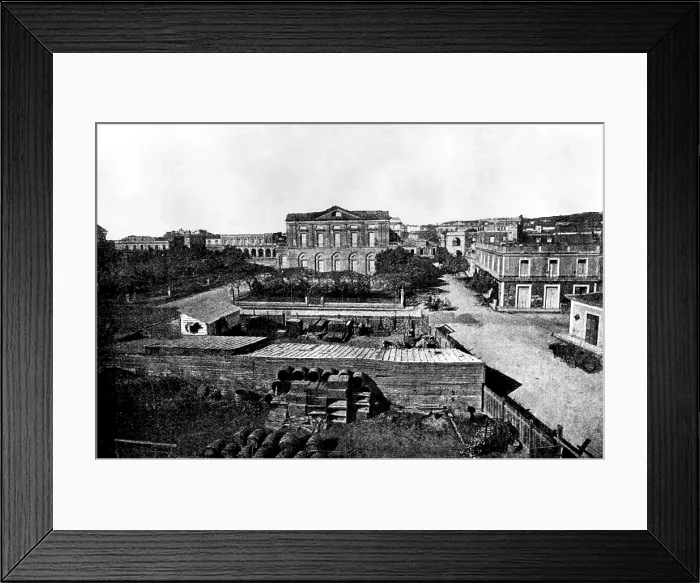 Framed Print : The Spanish-American War: near the quay, Matanzas, 1898. Creator: Unknown Framed Print : The Spanish-American War: near the quay, Matanzas, 1898. Creator: Unknown