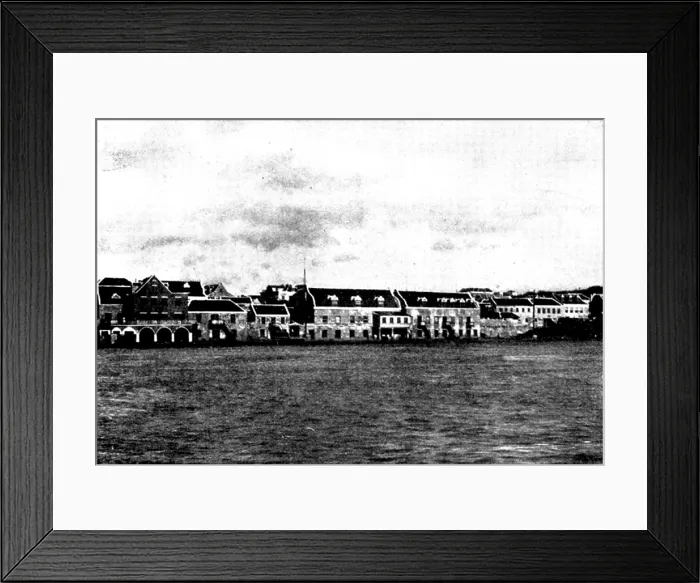 Framed Print : The Spanish-American War: the harbour, Willemstad, Curacoa, 1898. Creator: Unknown Framed Print : The Spanish-American War: the harbour, Willemstad, Curacoa, 1898. Creator: Unknown