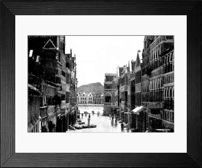 Framed Print : The Spanish-American War: Willemstad Harbour - approach to the drawbridge from the town, 1898. Creator: Unknown Framed Print : The Spanish-American War: Willemstad Harbour - approach to the drawbridge from the town, 1898. Creator: Unknown