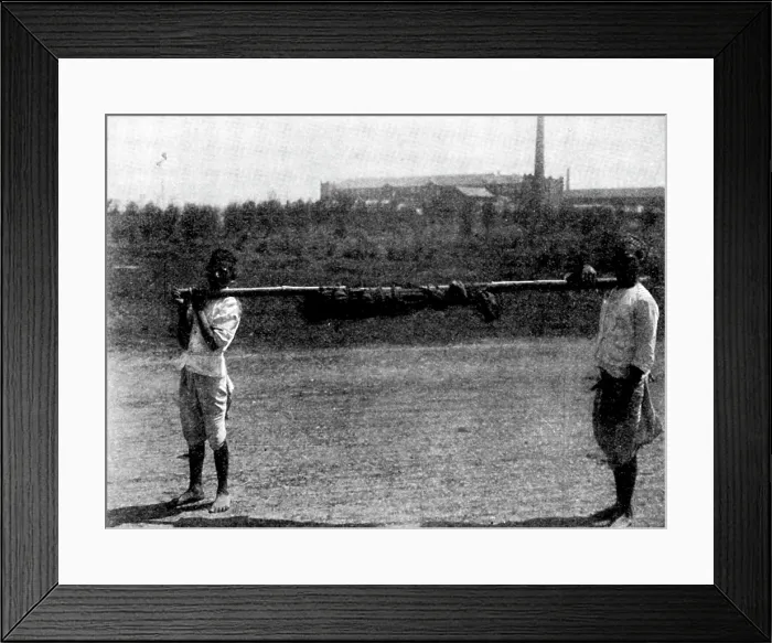 Framed Print : Scenes in Plague-Stricken Bombay: removing body of a...child to the...burning-ground, 1898. Creator: Gysi Framed Print : Scenes in Plague-Stricken Bombay: removing body of a...child to the...burning-ground, 1898. Creator: Gysi