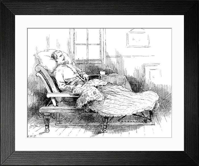 Framed Print : Couch presented by the Queen after her visit to Netley Hospital... 1898. Creator: Carl Hentschel Framed Print : Couch presented by the Queen after her visit to Netley Hospital... 1898. Creator: Carl Hentschel