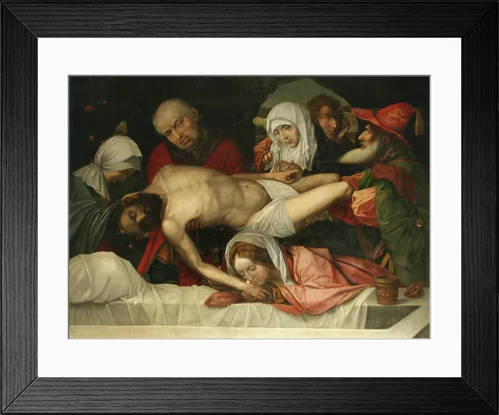Framed Print : Deposition of Christ, c1525. Creator: Dutch Master Framed Print : Deposition of Christ, c1525. Creator: Dutch Master