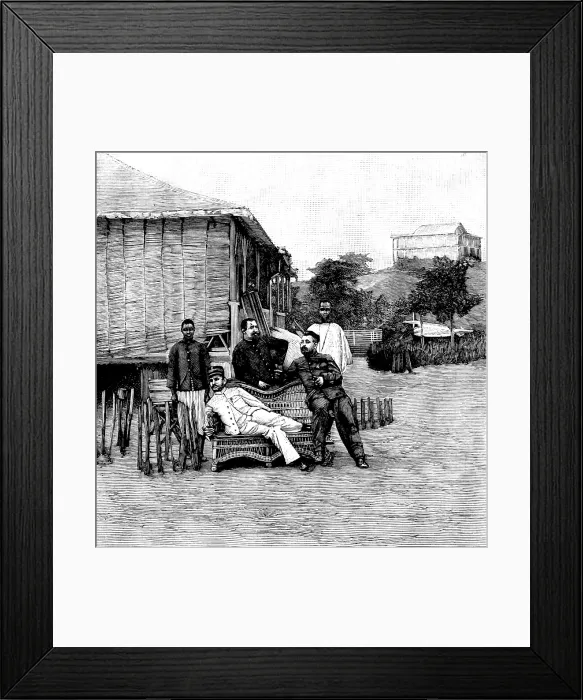 Framed Print : The Marchand Expedition at Loango, 1898. Creator: Unknown Framed Print : The Marchand Expedition at Loango, 1898. Creator: Unknown