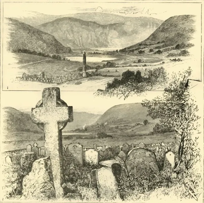 Framed Print : 1. The Valley of Glendalough. 2. In Glendalough. 1898. Creator: Unknown Framed Print : 1. The Valley of Glendalough. 2. In Glendalough. 1898. Creator: Unknown