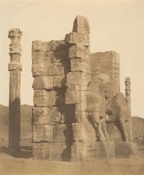 Framed Print : (10) [Gate of all Nations, Persepolis, Fars], 1840s-60s. Creator: Luigi Pesce