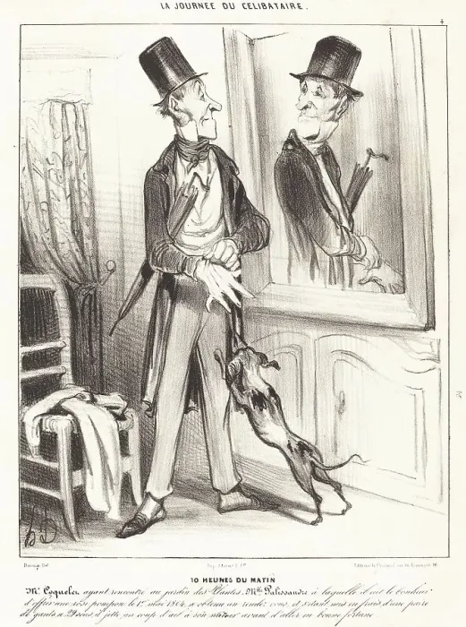 Framed Print : 10 heures du matin, 1839. Creator: Honore Daumier Framed Print : 10 heures du matin, 1839. Creator: Honore Daumier