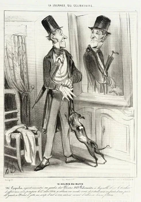 Framed Print : 10 heures du matin, 1839. Creator: Honore Daumier Framed Print : 10 heures du matin, 1839. Creator: Honore Daumier