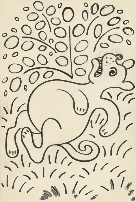 Framed Print : 10. The Tale of the Dog and the Cat, around 1928. Creator: Josef Capek Framed Print : 10. The Tale of the Dog and the Cat, around 1928. Creator: Josef Capek
