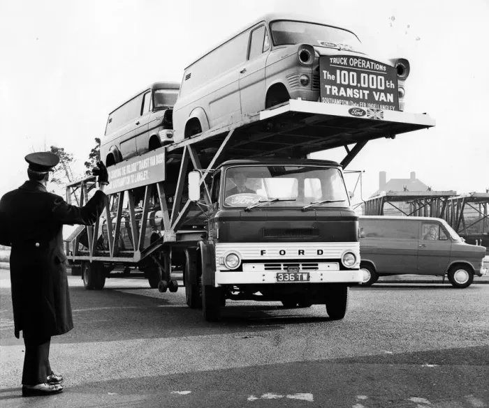 Framed Print : 100, 000th Transit van is delivered 1968. Creator: Unknown Framed Print : 100, 000th Transit van is delivered 1968. Creator: Unknown