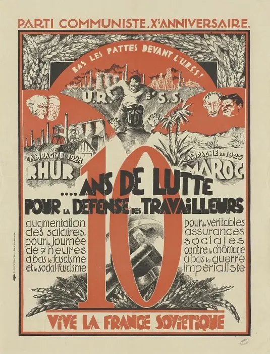 Framed Print : 10th Anniversary of the French Communist Party, 1931. Creator: Anonymous Framed Print : 10th Anniversary of the French Communist Party, 1931. Creator: Anonymous
