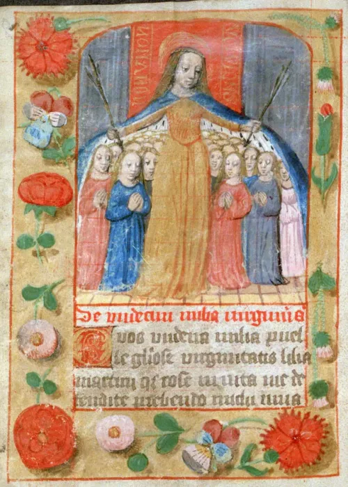 Framed Print : The 11, 000 Virgins, Church of St Esprit, 15th century Framed Print : The 11, 000 Virgins, Church of St Esprit, 15th century