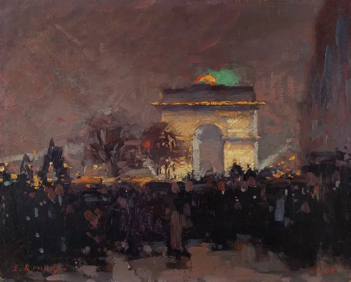 Framed Print : 11 novembre 1920. Installation des cendres du soldat inconnu sous l'Arc de Triomphe de... 1920. Creator: Jules Ernest Renoux Framed Print : 11 novembre 1920. Installation des cendres du soldat inconnu sous l'Arc de Triomphe de... 1920. Creator: Jules Ernest Renoux