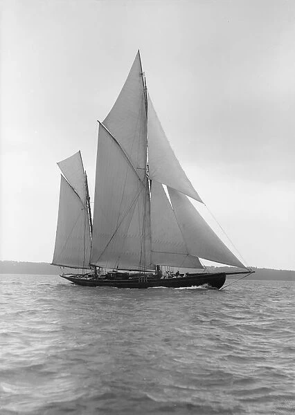 The 118 foot ketch Fidra, 1913. Creator: Kirk & Sons of Cowes