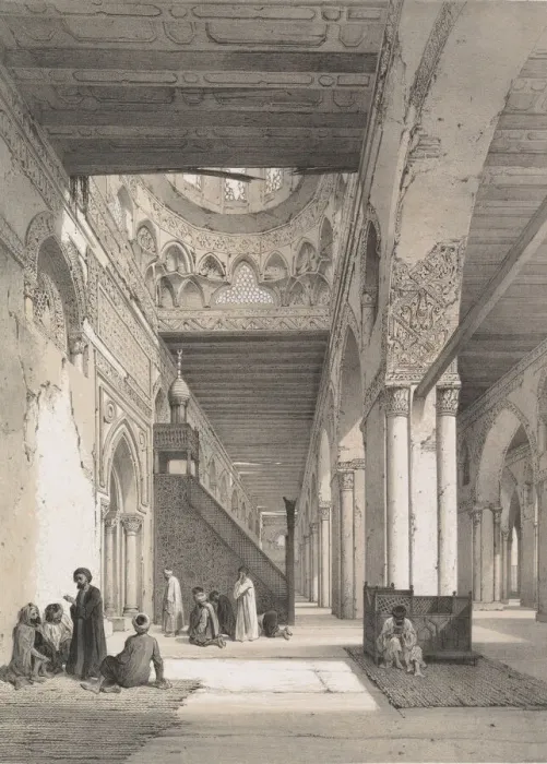 Framed Print : 12. Interieur, Mosquee d Ibn Touloun, 1843 Framed Print : 12. Interieur, Mosquee d Ibn Touloun, 1843