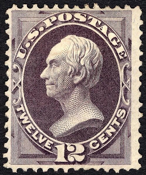 12c Henry Clay single, 1870. Creator: National Bank Note Company