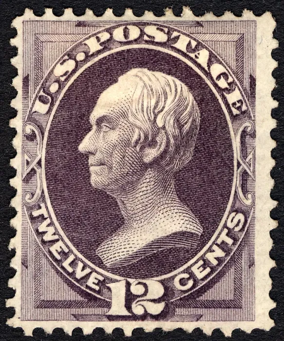Framed Print : 12c Henry Clay single, 1870. Creator: National Bank Note Company Framed Print : 12c Henry Clay single, 1870. Creator: National Bank Note Company