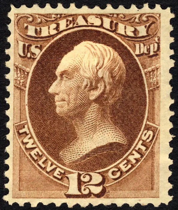Framed Print : 12c Henry Clay Treasury Department single, 1873. Creator: Unknown Framed Print : 12c Henry Clay Treasury Department single, 1873. Creator: Unknown