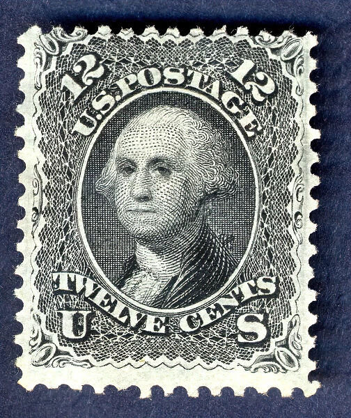 12c Washington E Grill single, 1867. Creator: National Bank Note Company
