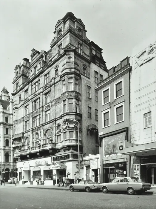 Framed Print : 14-15 Leicester Square, Westminster LB, London: from Cranbourn Street, 1975. Creator: Unknown Framed Print : 14-15 Leicester Square, Westminster LB, London: from Cranbourn Street, 1975. Creator: Unknown