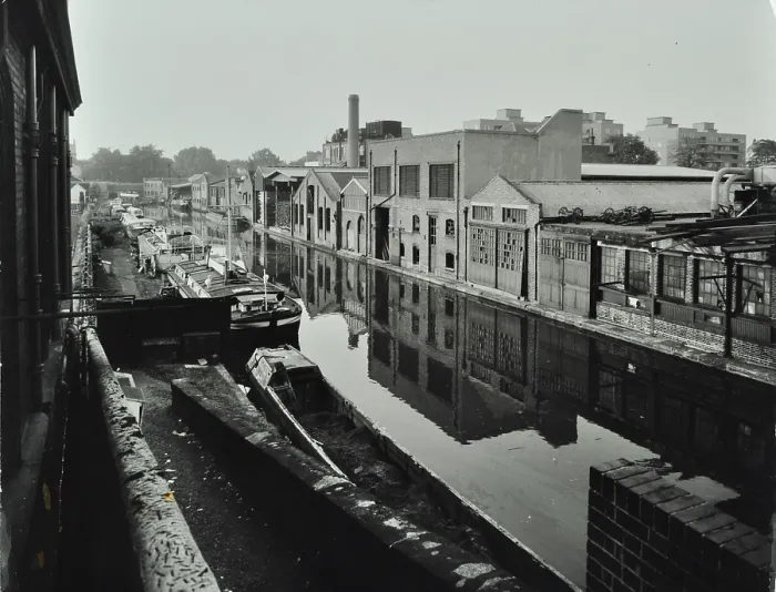 Framed Print : 149-157 Harrow Road, Westminster LB, London: elevation to Regent's Canal, 1964 Framed Print : 149-157 Harrow Road, Westminster LB, London: elevation to Regent's Canal, 1964